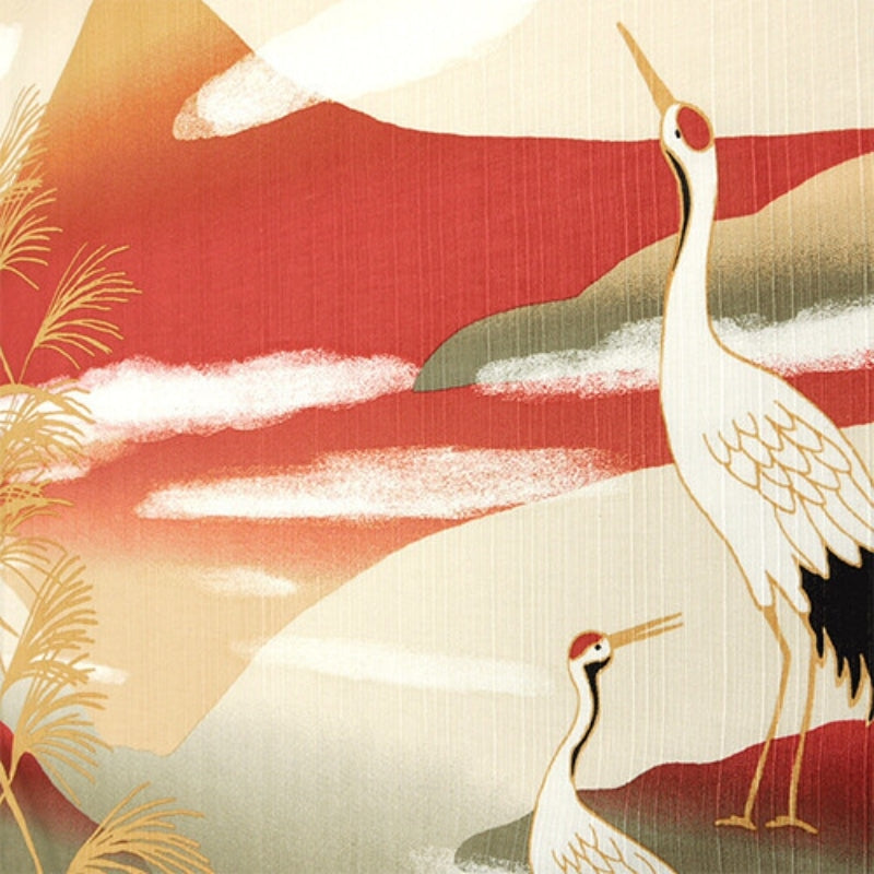 Furoshiki Kranich & Fuji - 50cm x 50cm