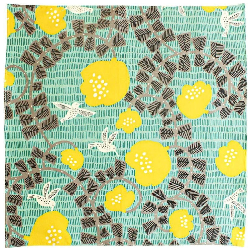 Japanisches Furoshiki Kolibri Grün - 70cm x 70cm