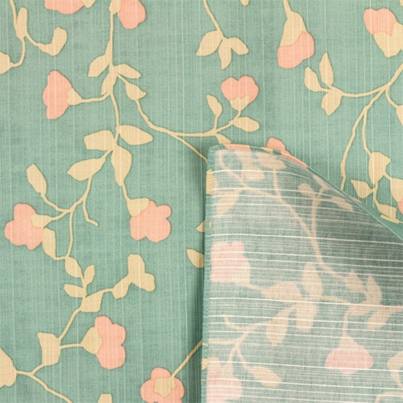 Japanisches Furoshiki mit Blumen - 90cm x 90cm