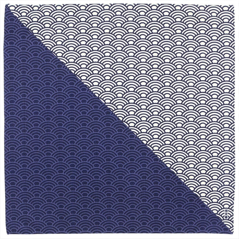 Japanisches Furoshiki Seigaiha - 50cm x 50cm