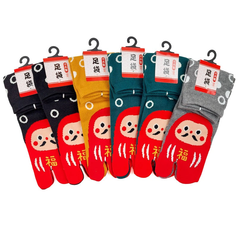 Packung Tabi Daruma Socken - 6 Paar - EU 36-40