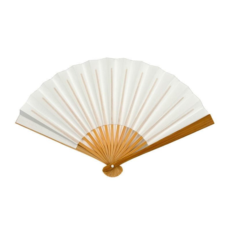 Mini Japanischer Fächer Weiß