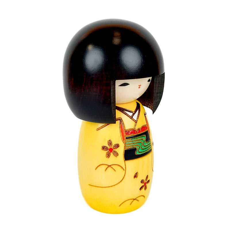Kokeshi-Puppe Gelb