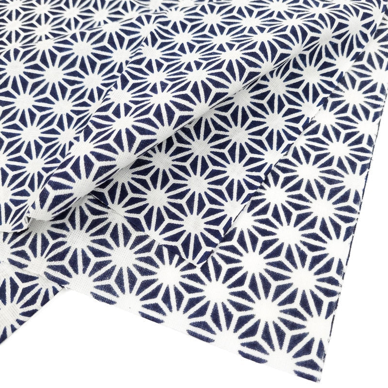 Tenugui Asanoha Handtuch Blau