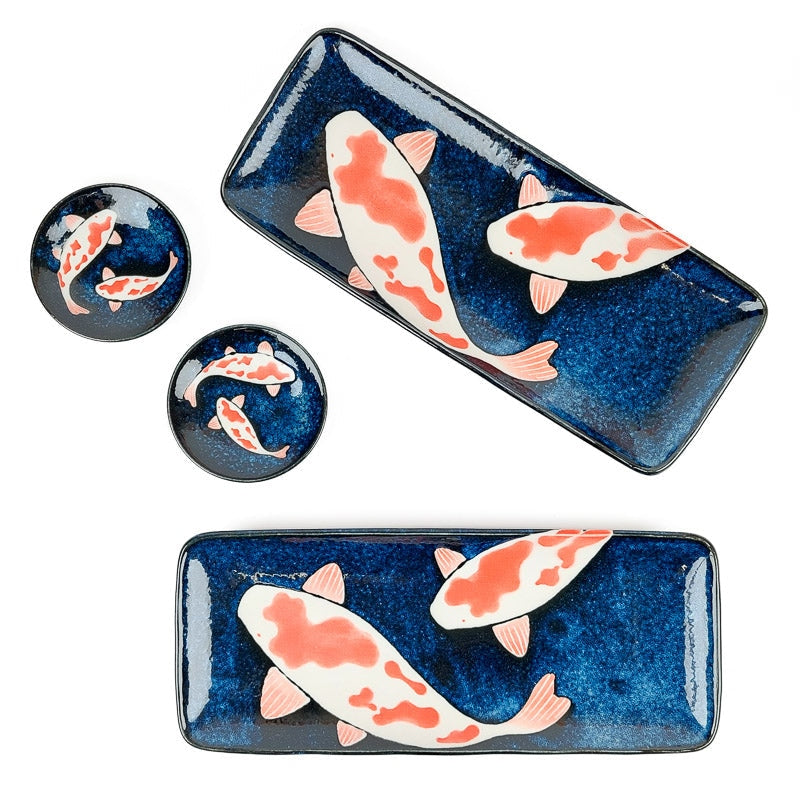 Tellerset Sushi Japanisch
