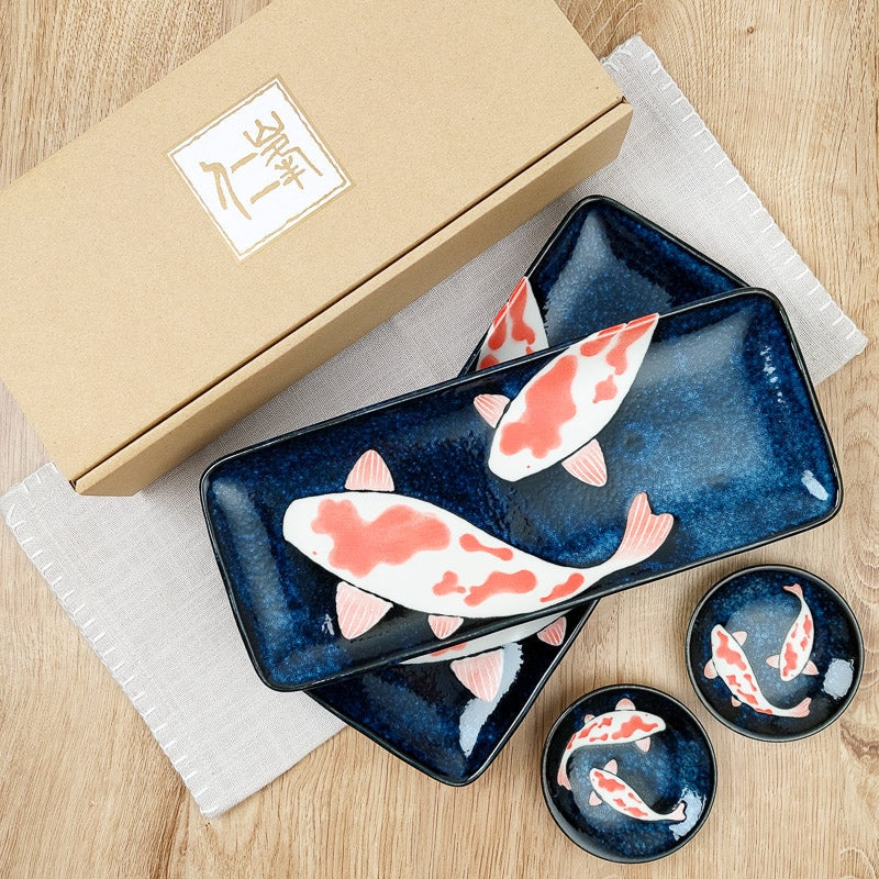 Tellerset Sushi Japanisch