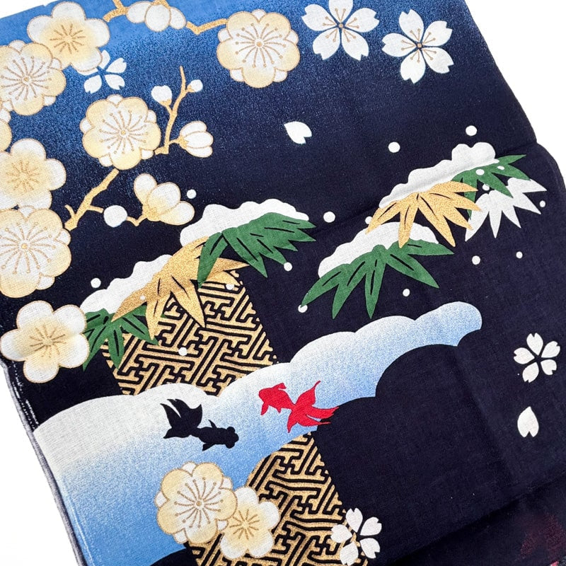 Japanisches Tenugui Vier Jahreszeiten