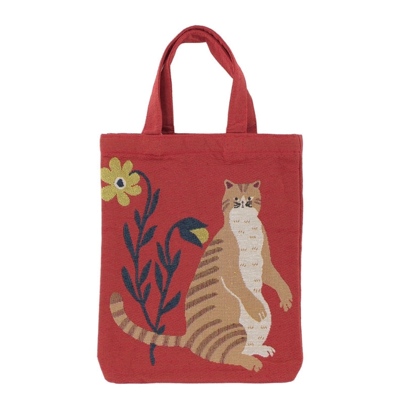 Tote Bag Japanische Katze Rot
