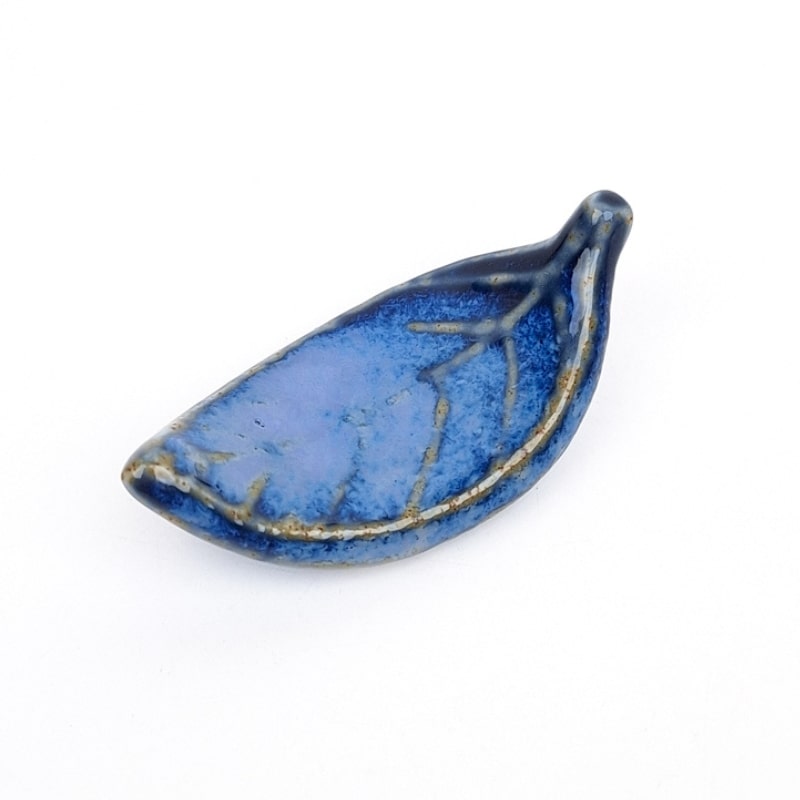 Ablage für Essstäbchen - Blaues Blatt