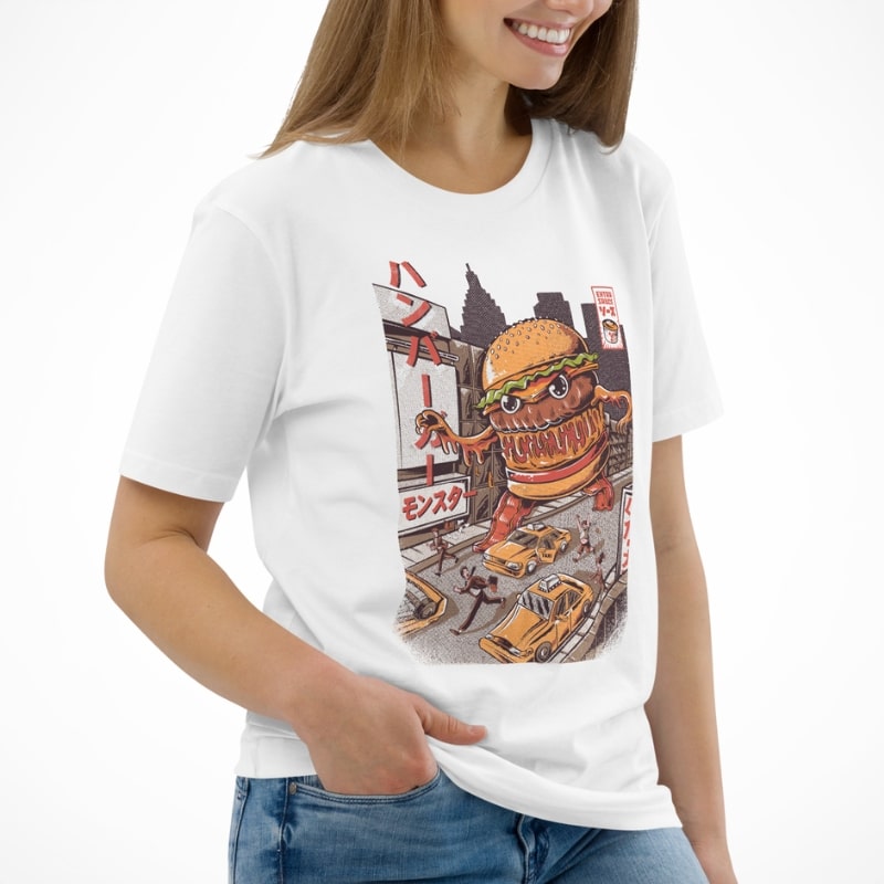 Japanische T-Shirt - Burgerzilla