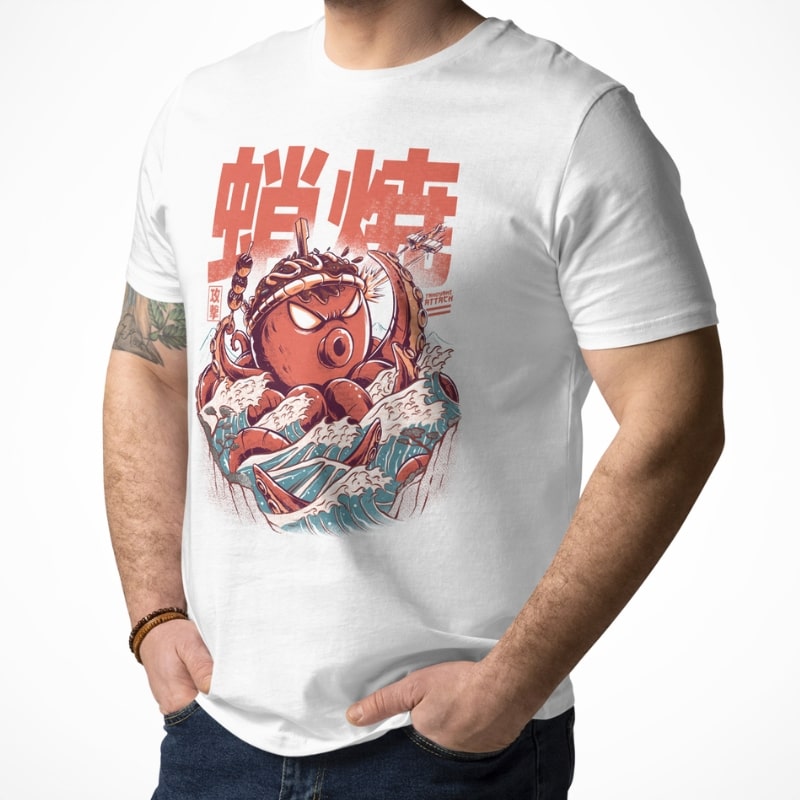 Japanische T-Shirt - Takoyaki Attack