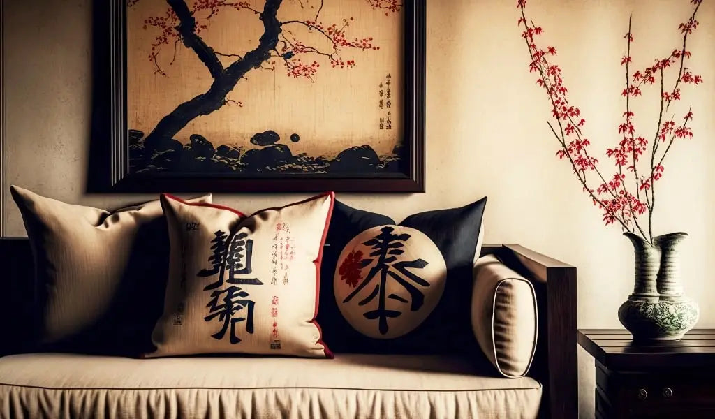 Dekoration japanischer Kissen