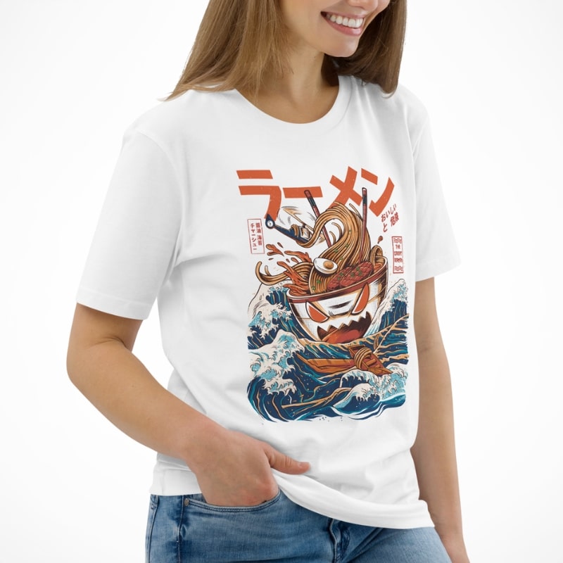 Japanische T-Shirt - The Great Ramen of Kanagawa