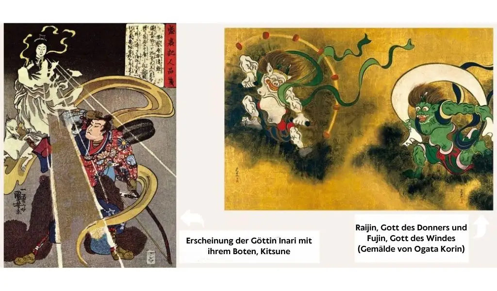 Göttliche Figur in der Shinto-Religion.