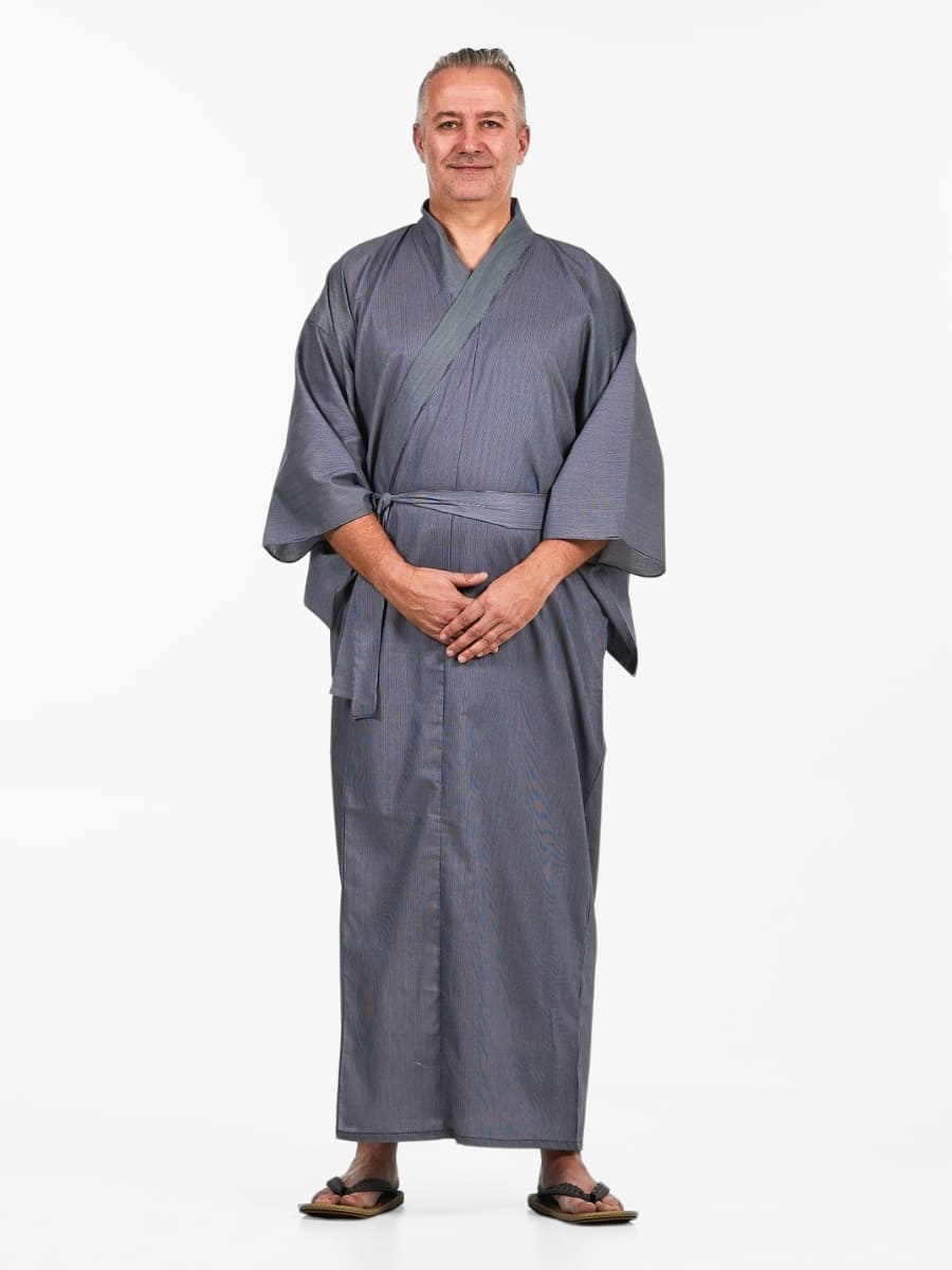 Yukata Kimono Herren - Gestreift