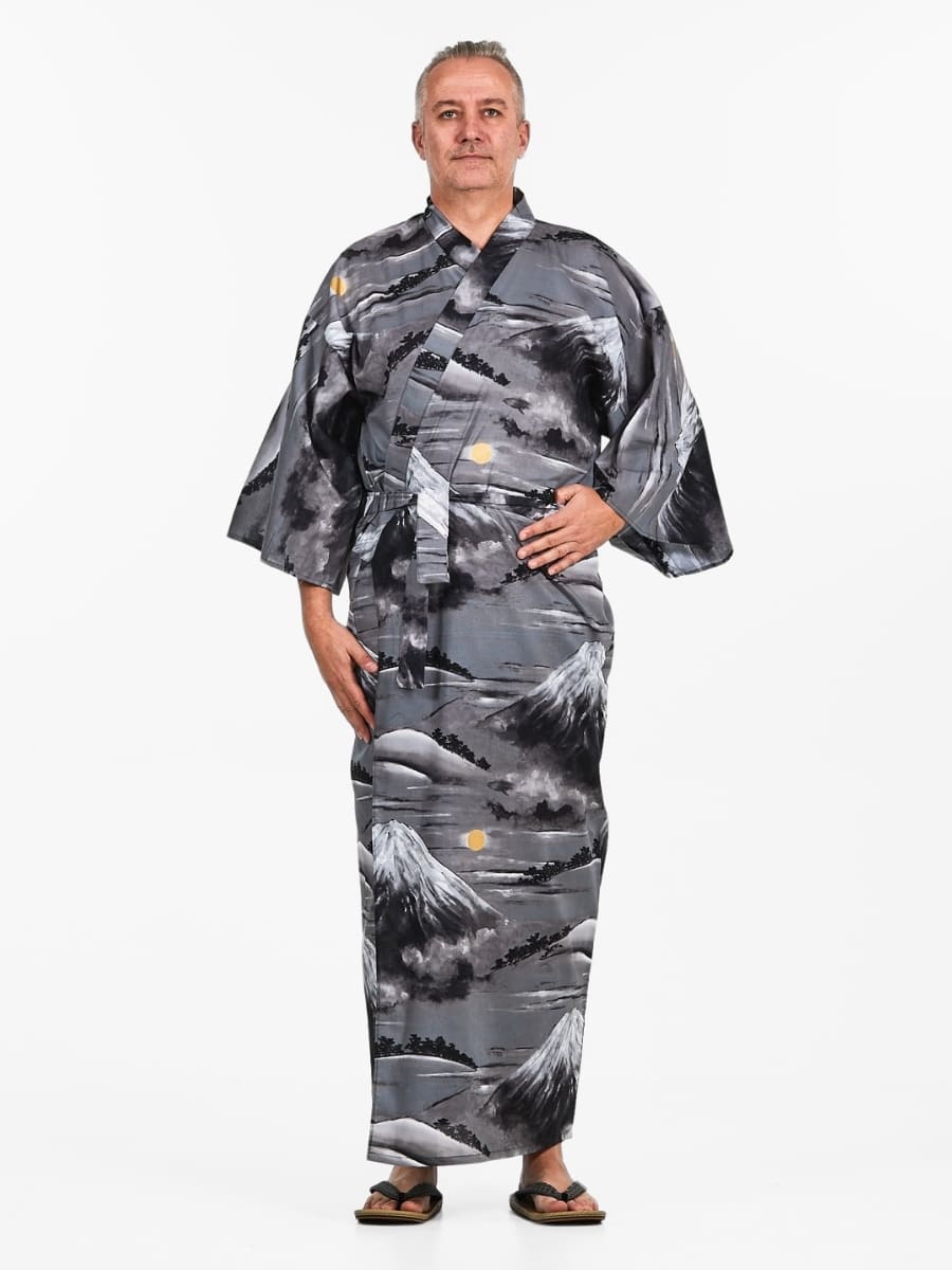 Yukata Kimono Herren - Mount Fuji