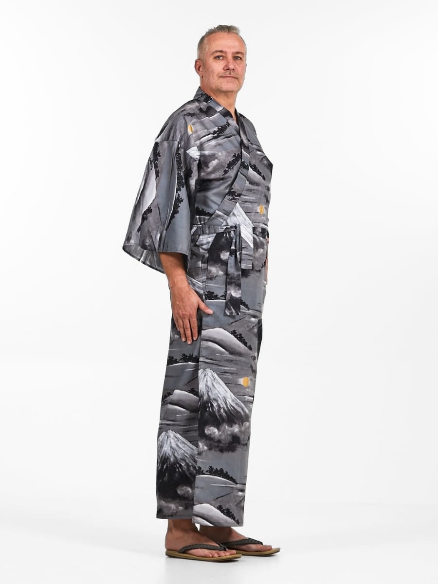 Yukata Kimono Herren - Mount Fuji