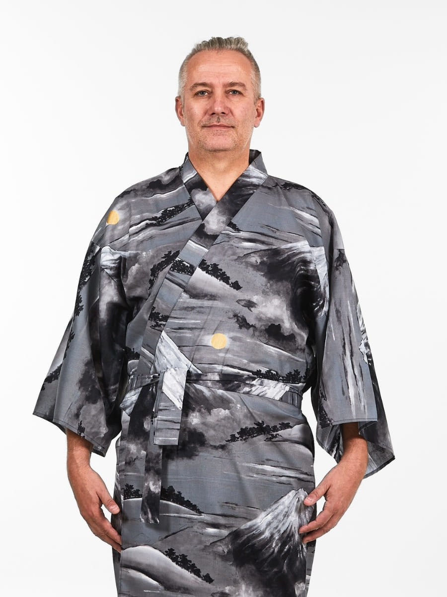 Yukata Kimono Herren - Mount Fuji
