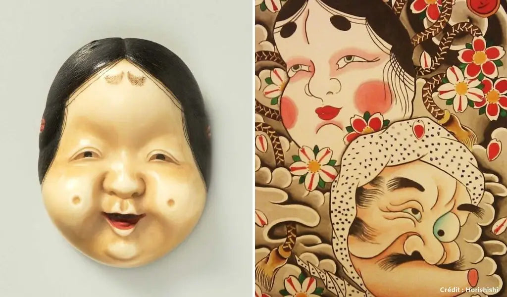 japanische Maske Okame