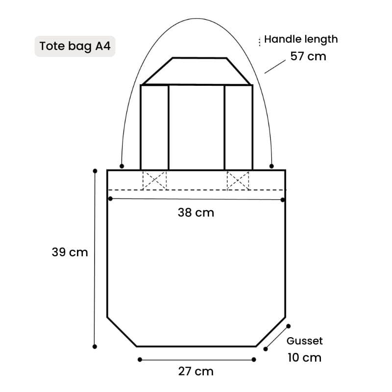 Japan Tote Bag - Grau Omote to Shiba
