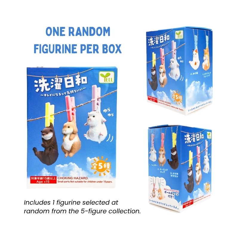 Figurine Gachapon Animal Pince à Linge