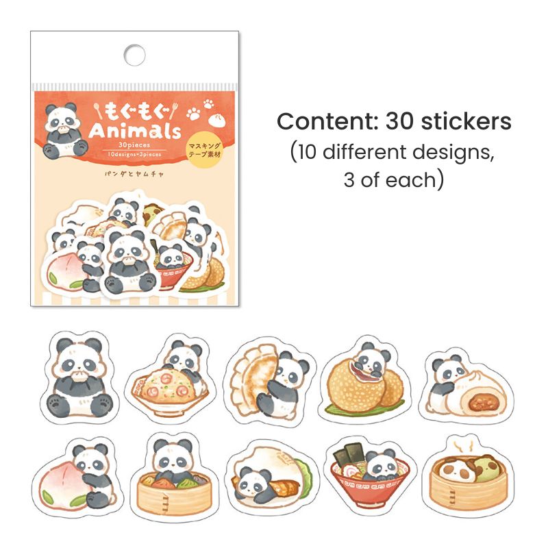 Flake-Sticker Kawaii Panda