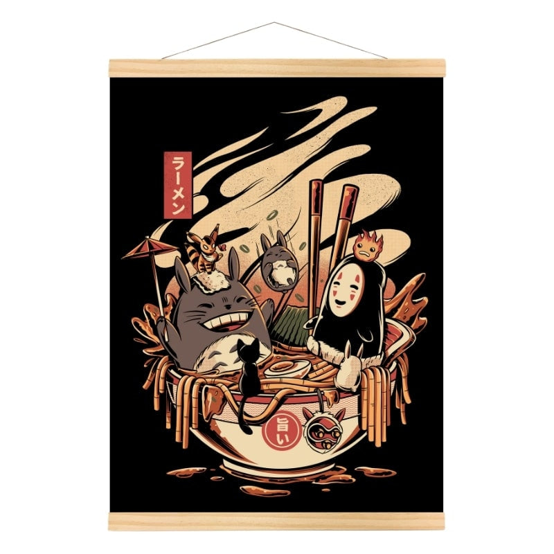 Japanisches Poster Ghibli Ramen - A3