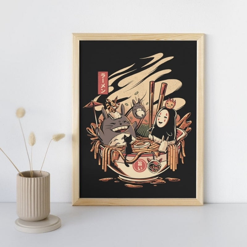 Japanisches Poster Ghibli Ramen - A3