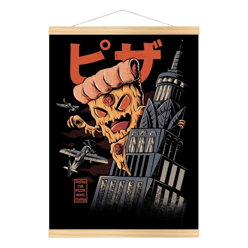 Japanisches Poster Godpizza - A3