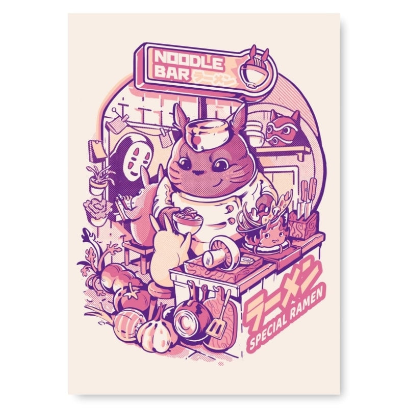 Japanisches Poster Noodle Bar - A3