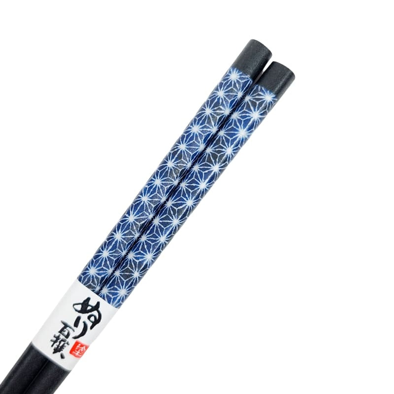 Japanische Essstäbchen Asanoha Blau