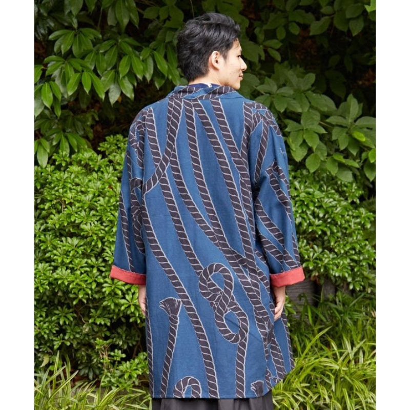 Blau Kimono Jacke