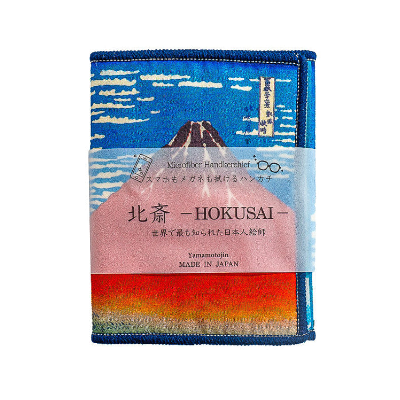 Brillenputztuch - Hokusai Roter Fuji