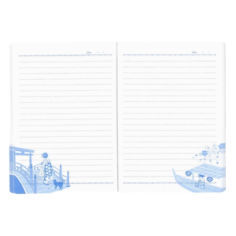 Japanisches Notizbuch Maiko & Taiko-Brücke