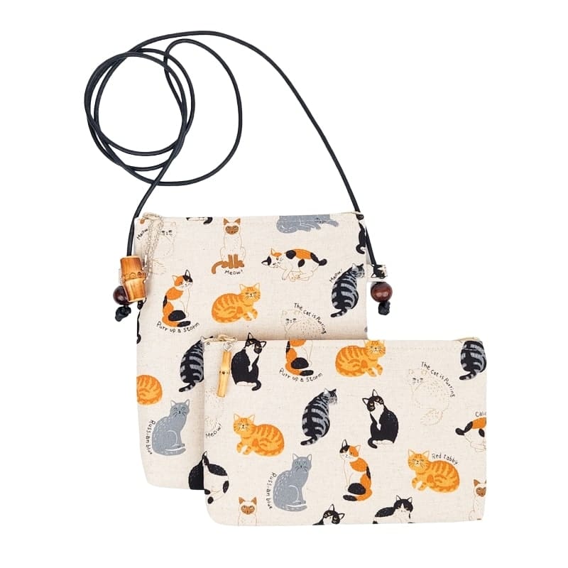 Clutch-Tasche - Japanische Katzen