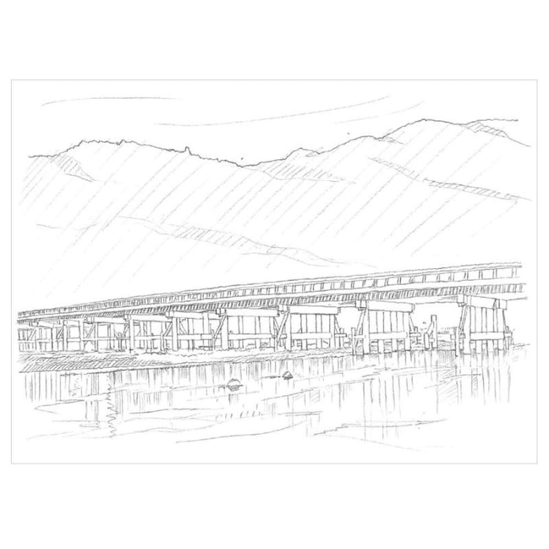 Ausmalbilder für Erwachsene: Die vier Jahreszeiten in Kyoto