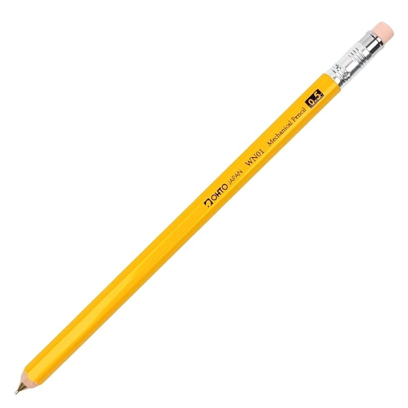 Druckbleistift Holz – OHTO 0,5 mm Gelb