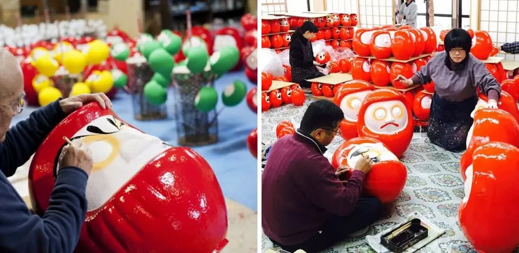 Herstellung Daruma