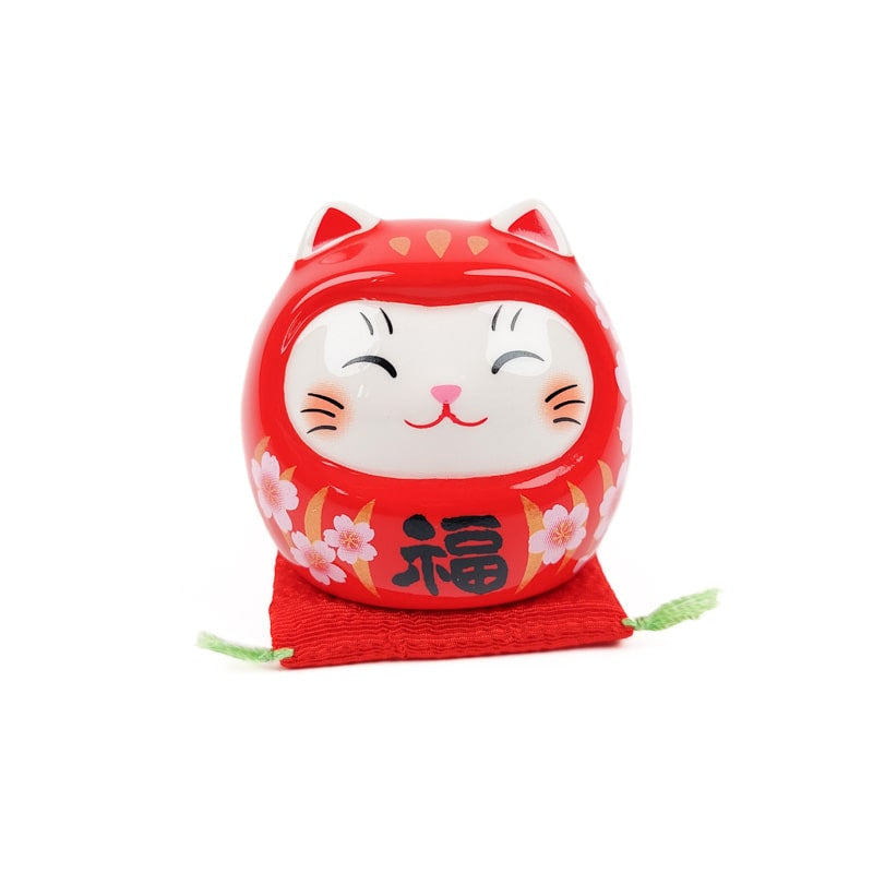 Neko Daruma Figurine