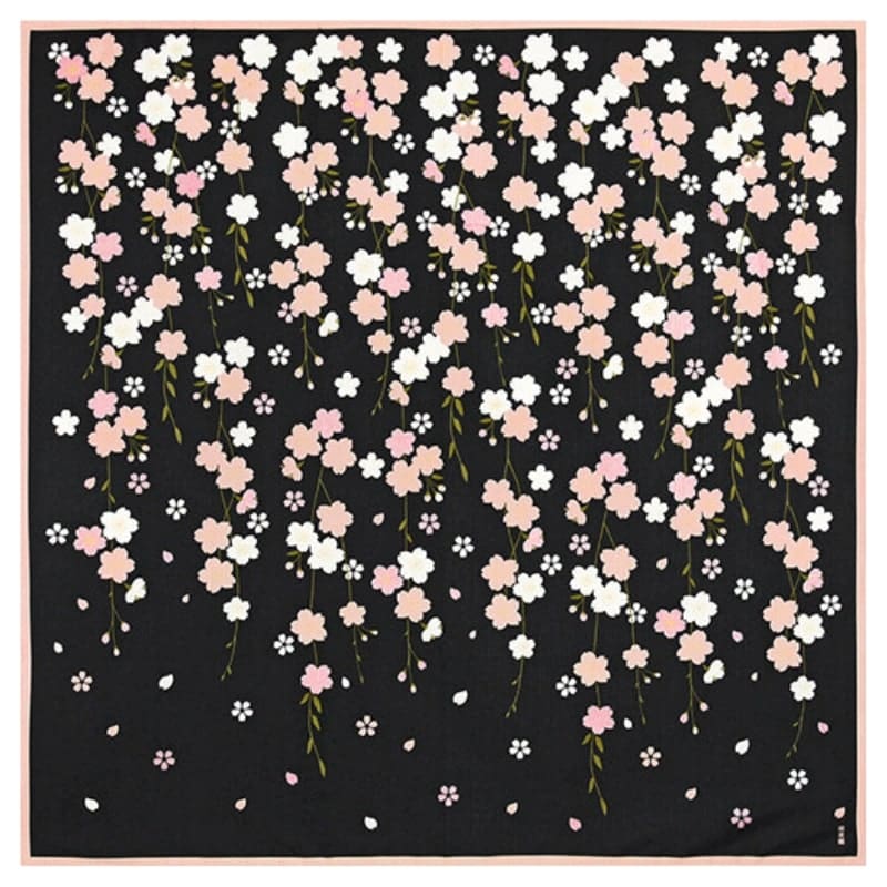 Furoshiki - Sakura by Night - 90x90 cm