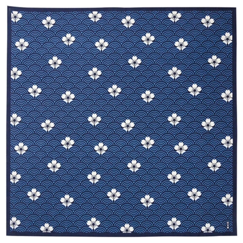 Furoshiki Tuch - Seigaiha-Muster - 70x70 cm