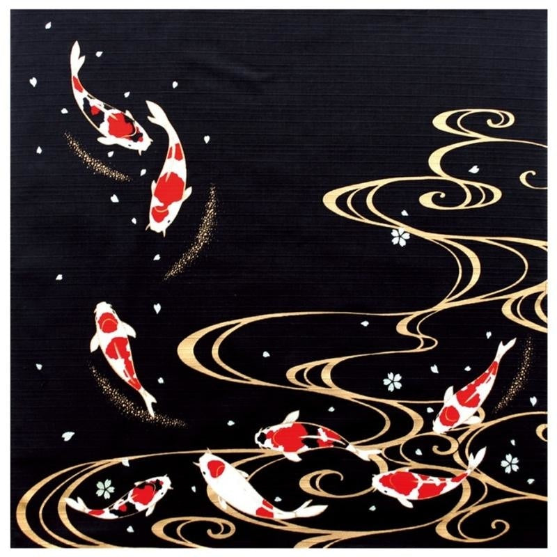 Furoshiki Tücher Koi-Karpfen - 50x50 cm