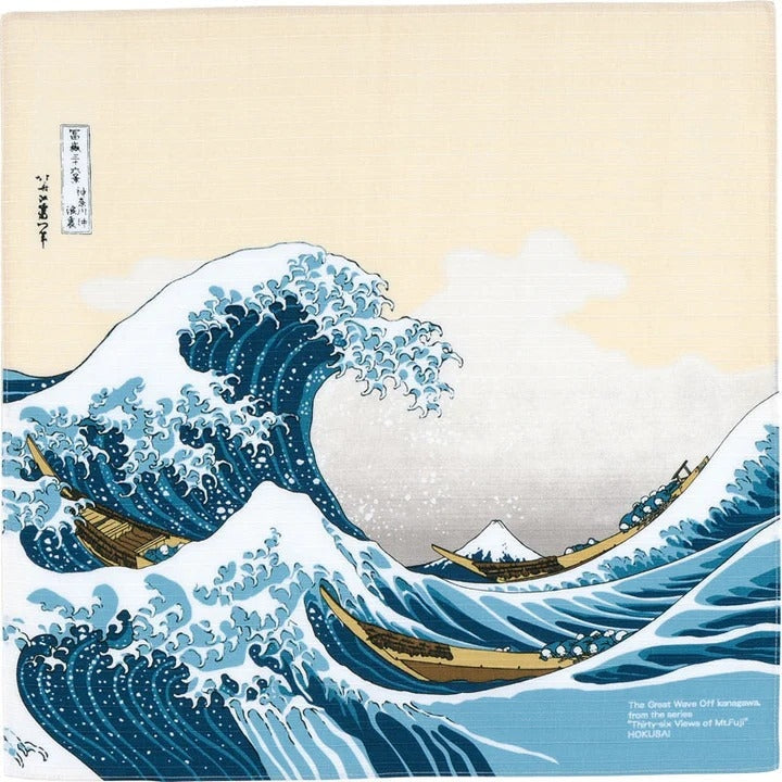Furoshiki Welle Kanagawa - 48x48 cm