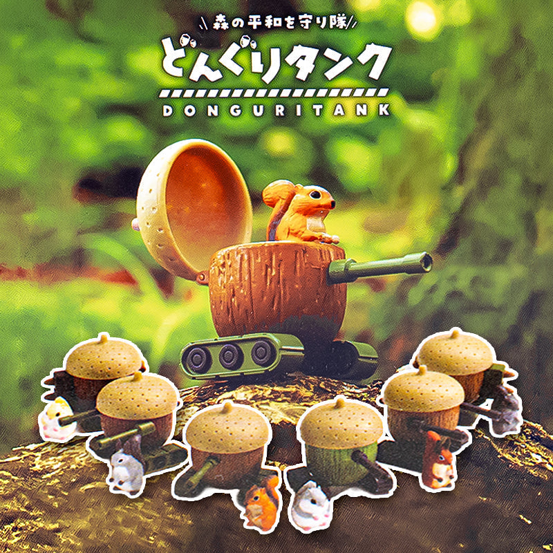 Gachapon Figur - Eichhörnchen im Panzer
