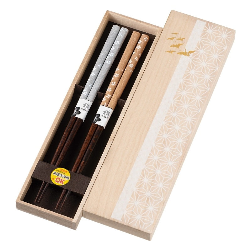 Geschenkset Duo Japanisches Essstäbchen Sakura