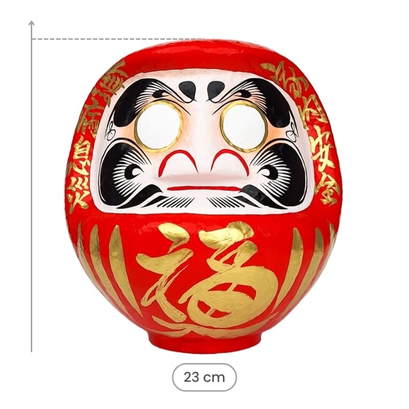 Großer Japanischer Daruma – Rot (23 cm)