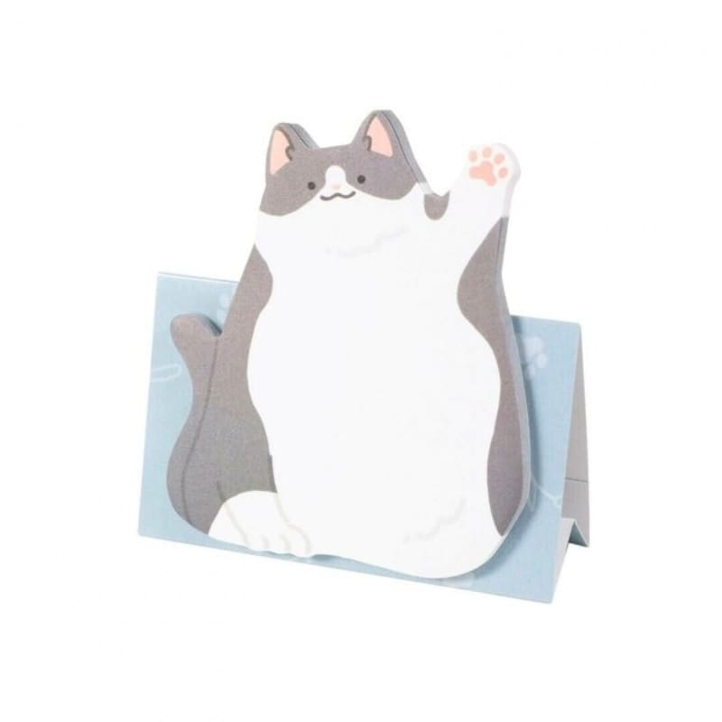 Haftnotizen Hi! Katze Grau