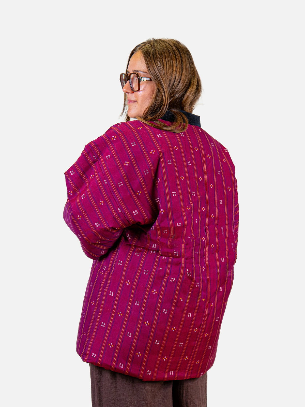 Hanten-Jacke Damen – Rosa Shima ni Hishi