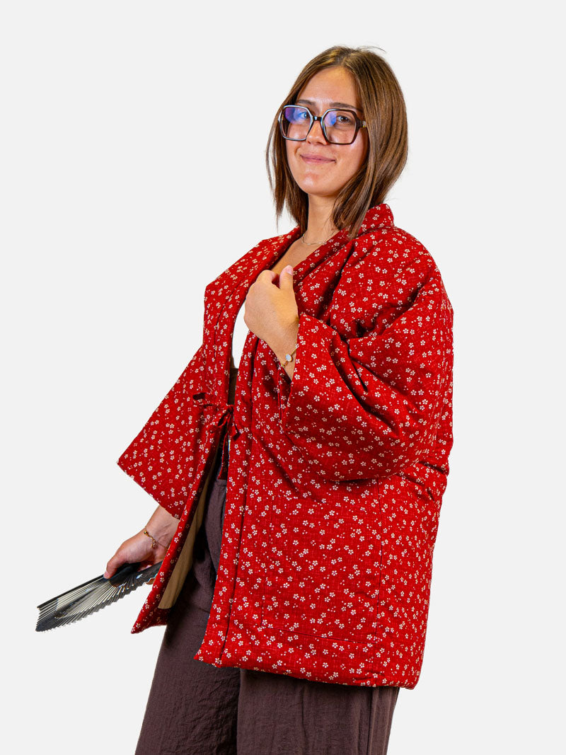 Hanten-Jacke Damen – Rote Sakura