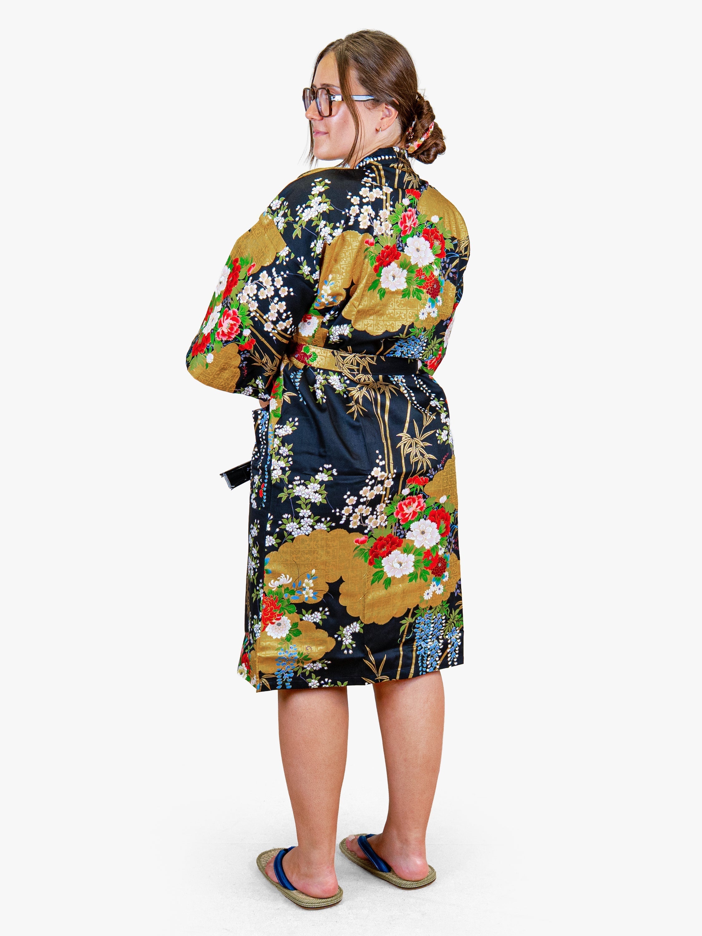 Happi-Kimono Damen – Goldene Botan